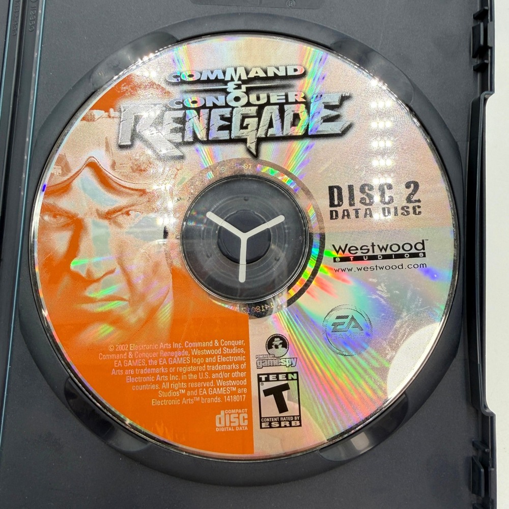 Westwood Studios Command & Conquer‎ Renegade PC Disc 2 Orange 2002